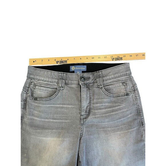 Democracy “Ab-solution” Women's Sz 10 Gray Denim Booty Lift Straight Leg Jeans - Picture 7 of 14